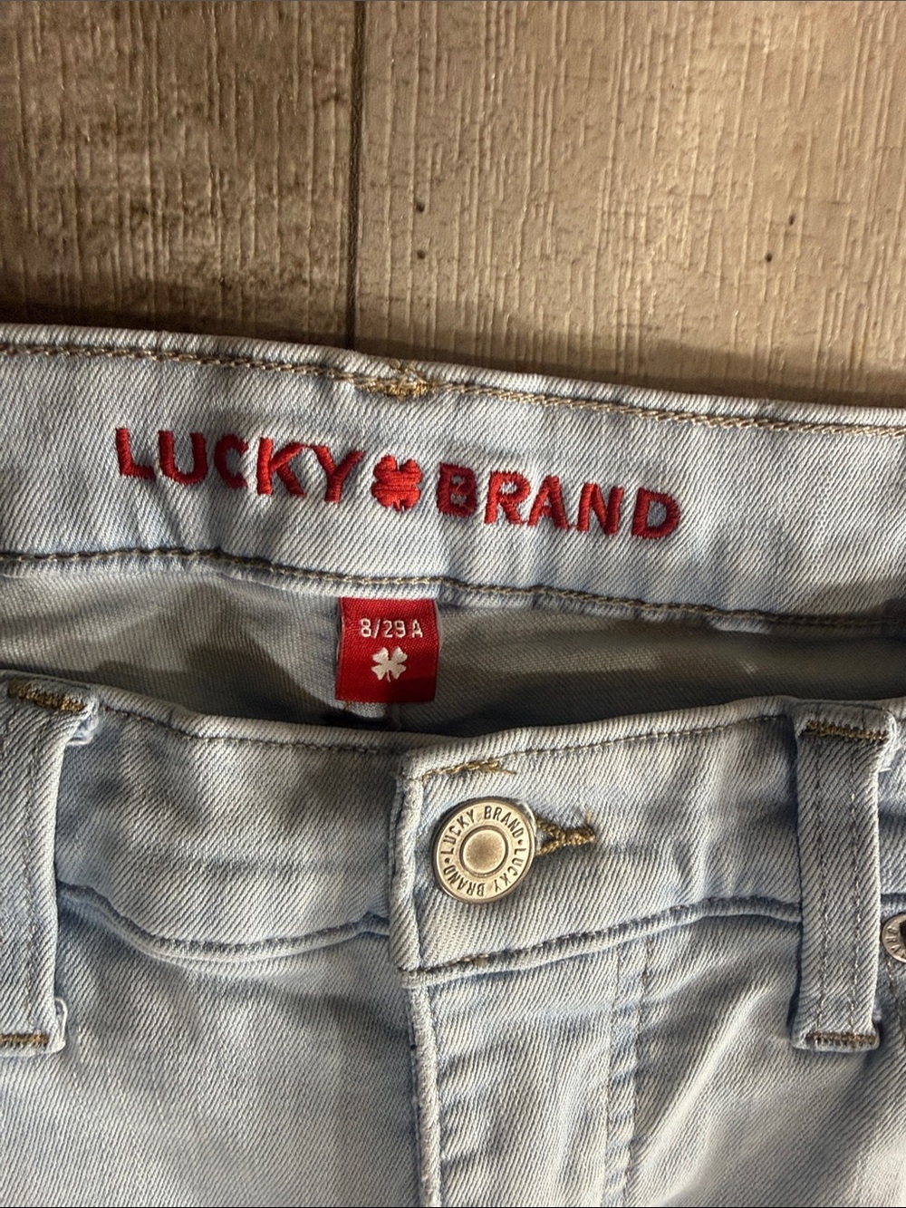 Lucky Brand High-Rise Skinny Light Blue Denim Jeans
